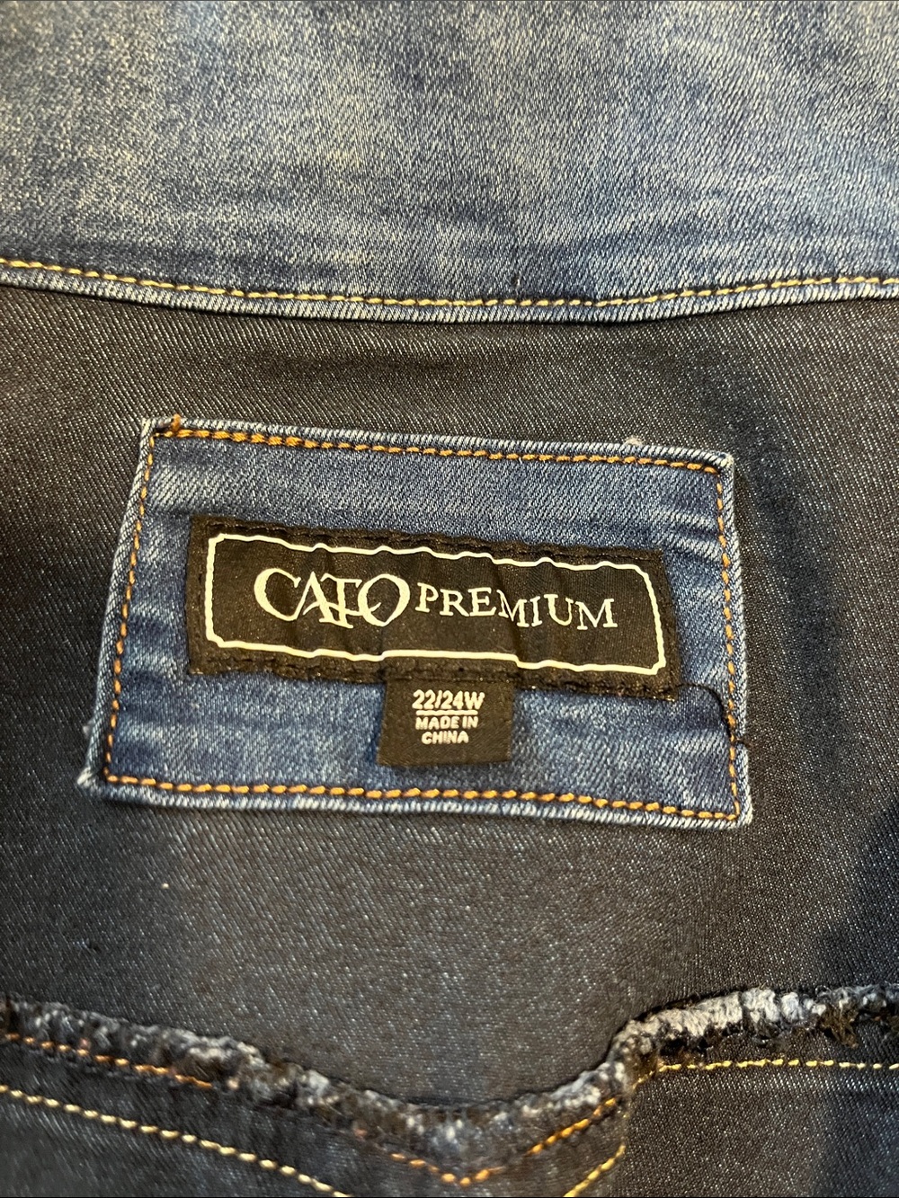 Classic Blue Denim Jacket with Copper Buttons 22 24 3x - Picture 5 of 6